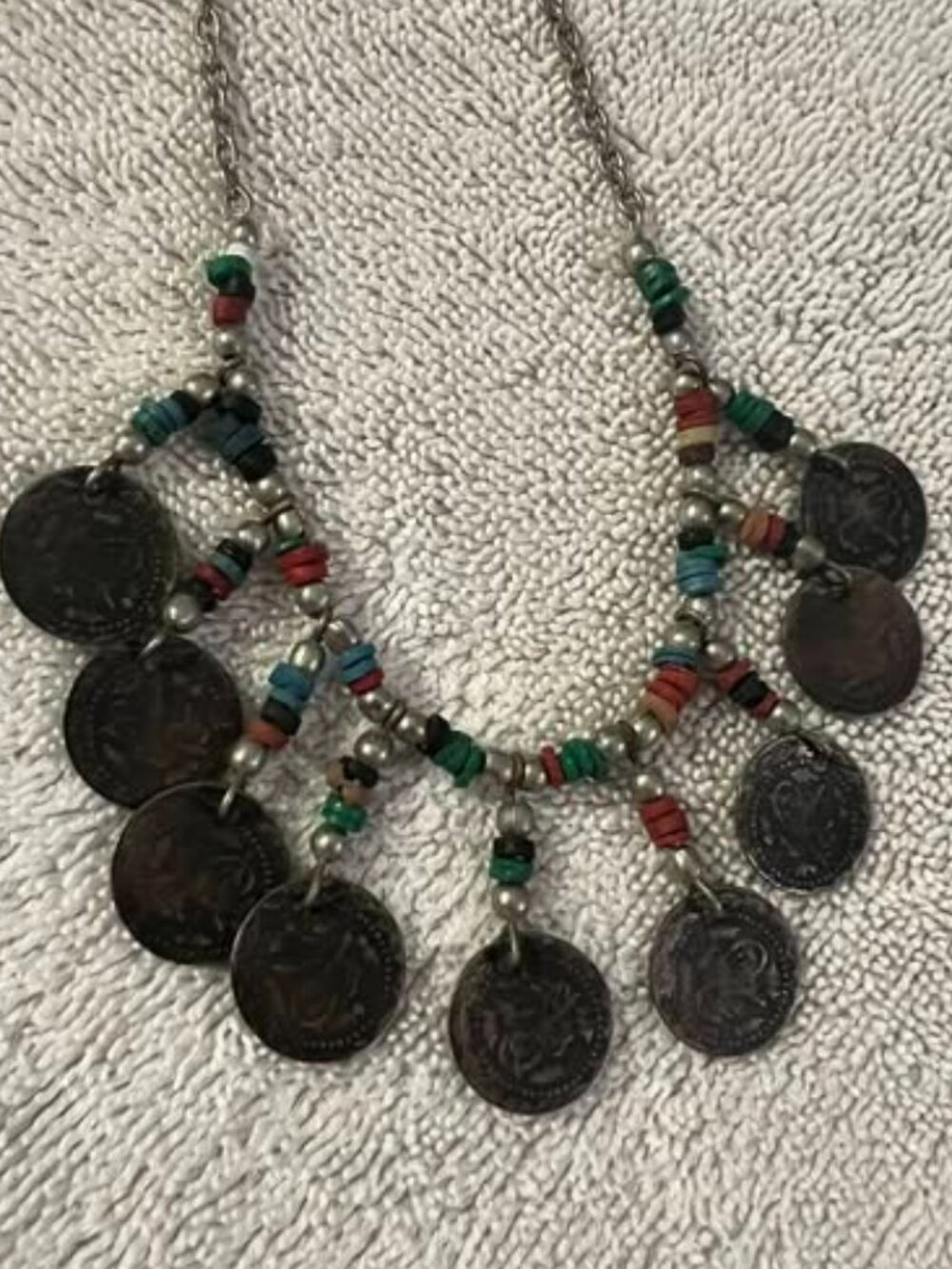 🐻 Vintage Berber Coin Necklace